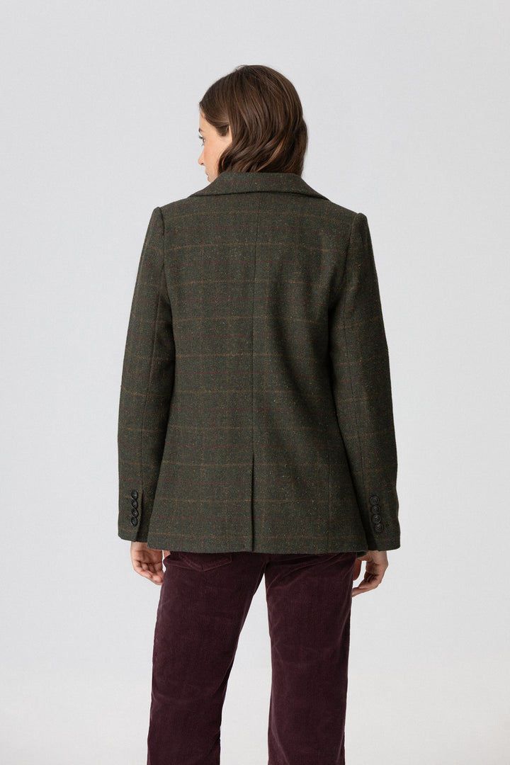 BLAZER CUADROS CON LANA