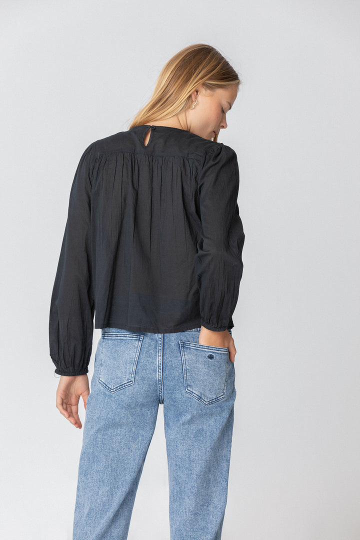 COTTON BLOUSE WITH STUDS