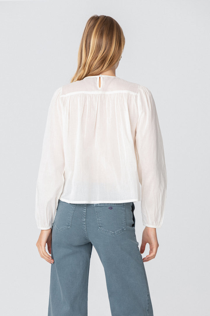 COTTON BLOUSE WITH STUDS