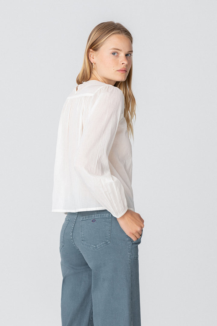 COTTON BLOUSE WITH STUDS