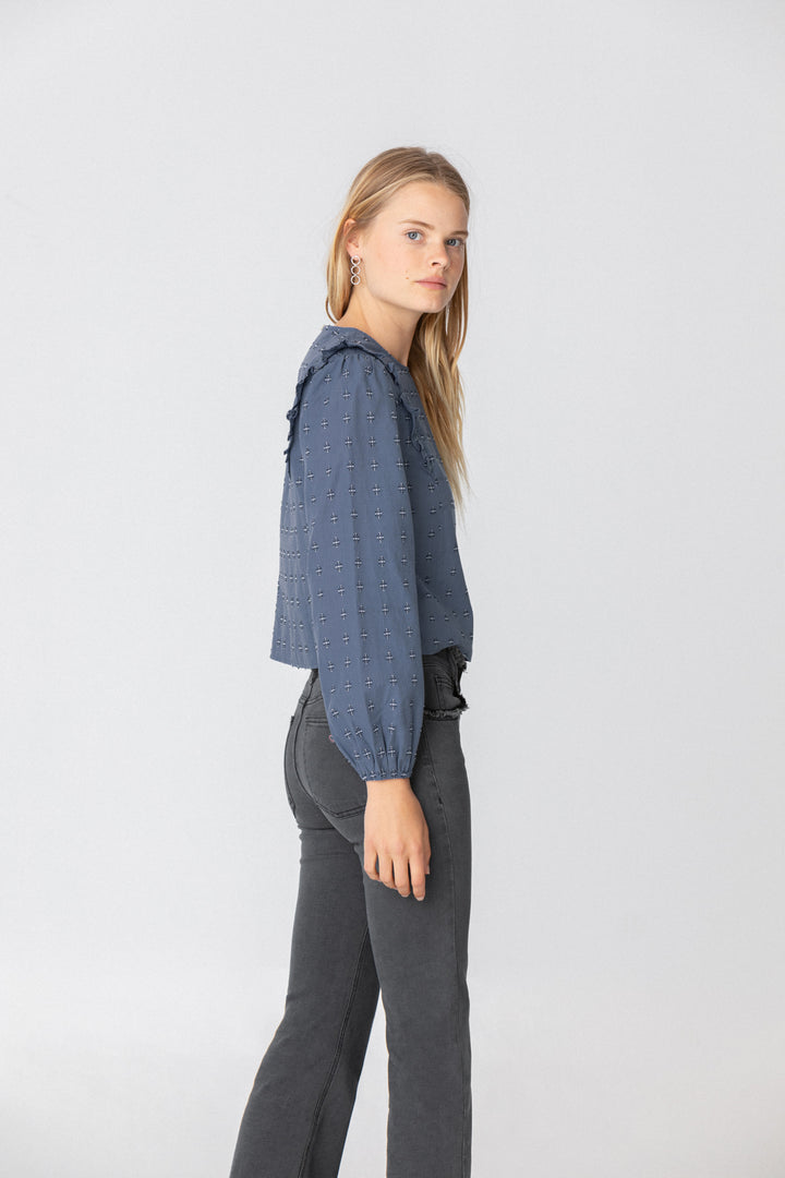 BLOUSE WITH RUFFLE DETAILS