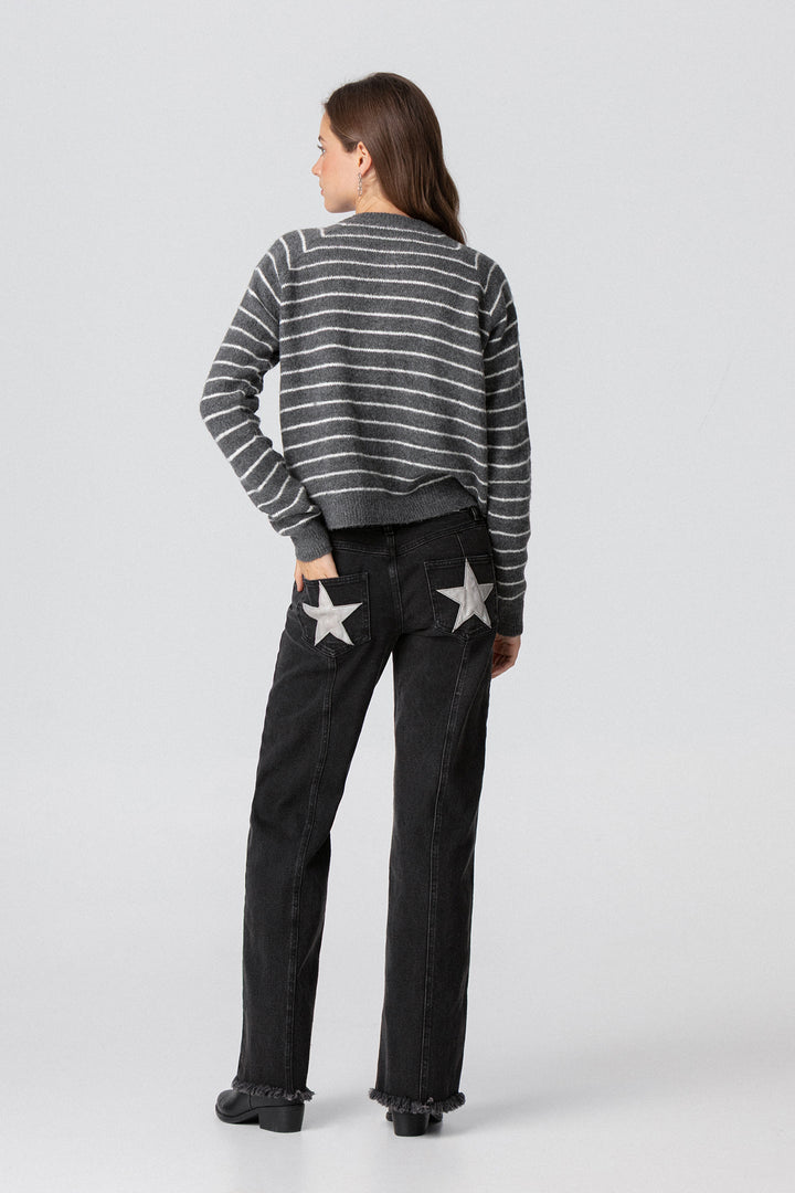 CARDIGAN LISTRADO OVERSIZED