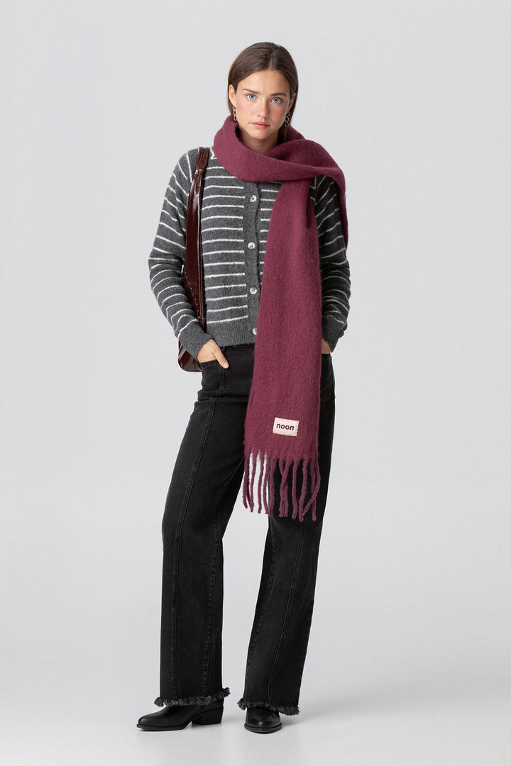 CARDIGAN LISTRADO OVERSIZED