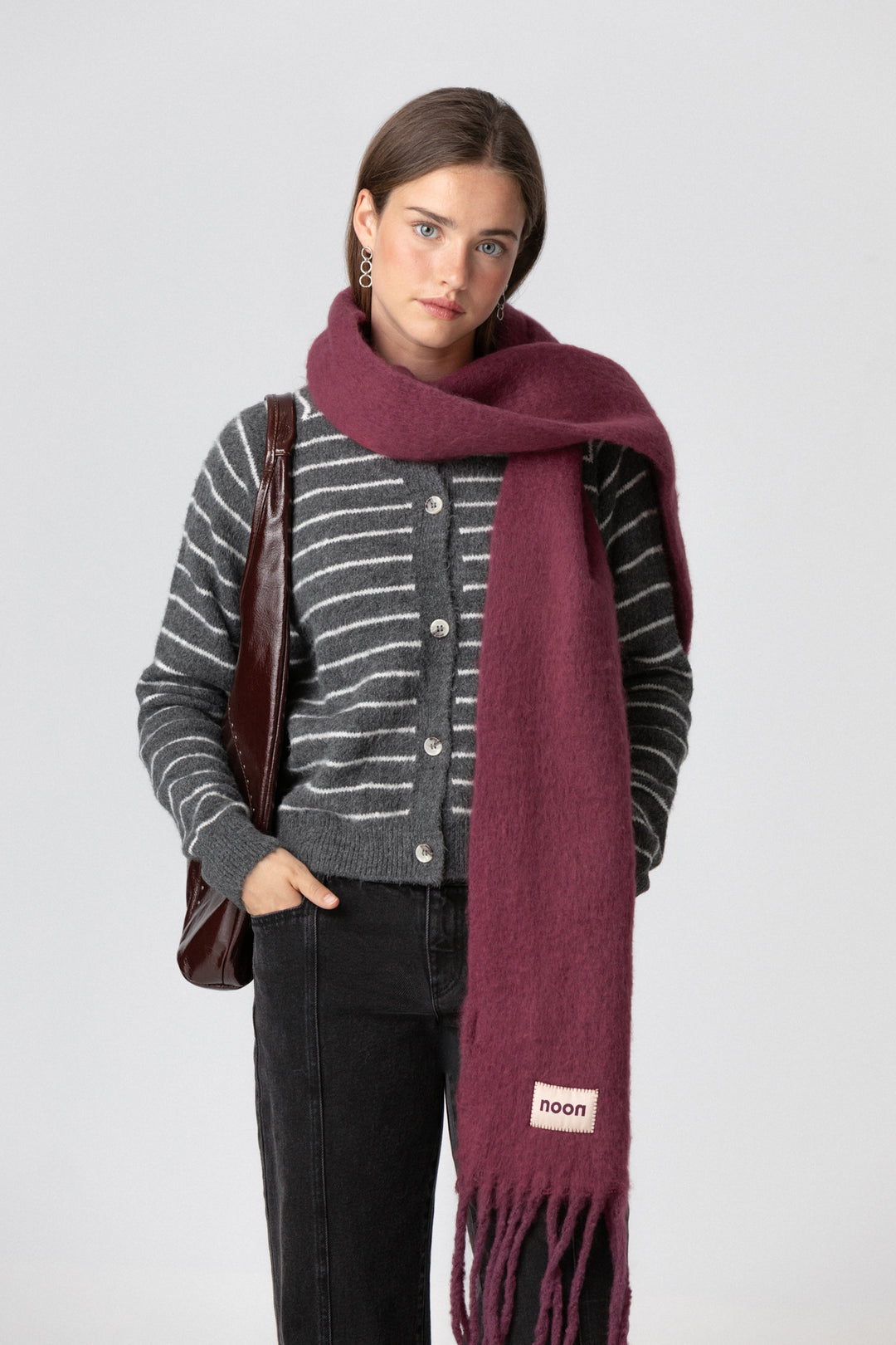 CARDIGAN LISTRADO OVERSIZED