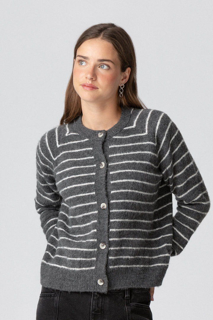 CARDIGAN LISTRADO OVERSIZED