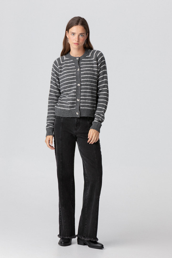 CARDIGAN LISTRADO OVERSIZED