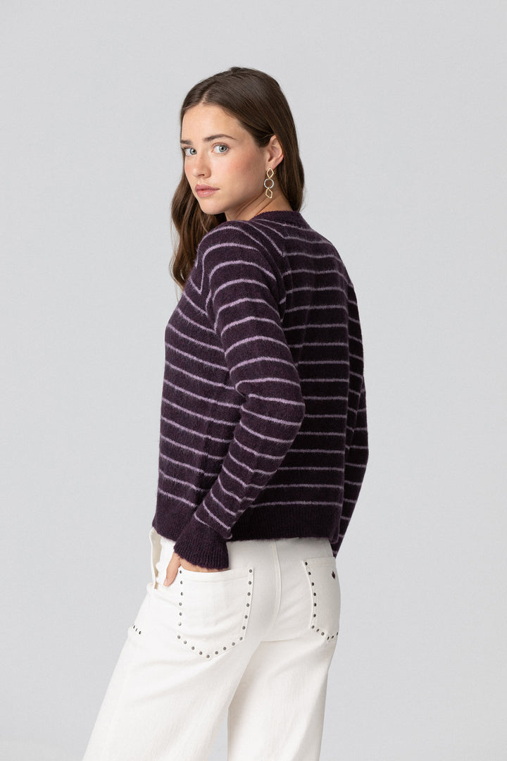 CARDIGAN LISTRADO OVERSIZED