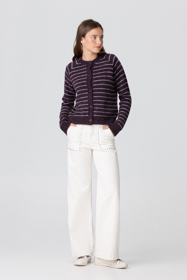 CARDIGAN LISTRADO OVERSIZED