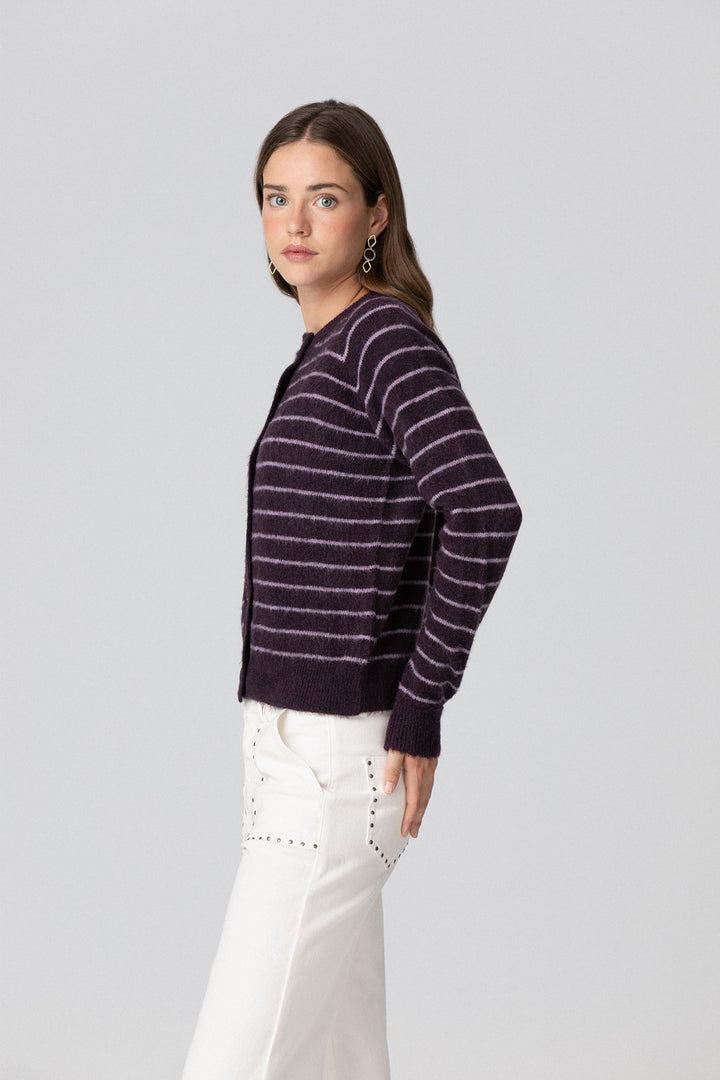 CARDIGAN LISTRADO OVERSIZED