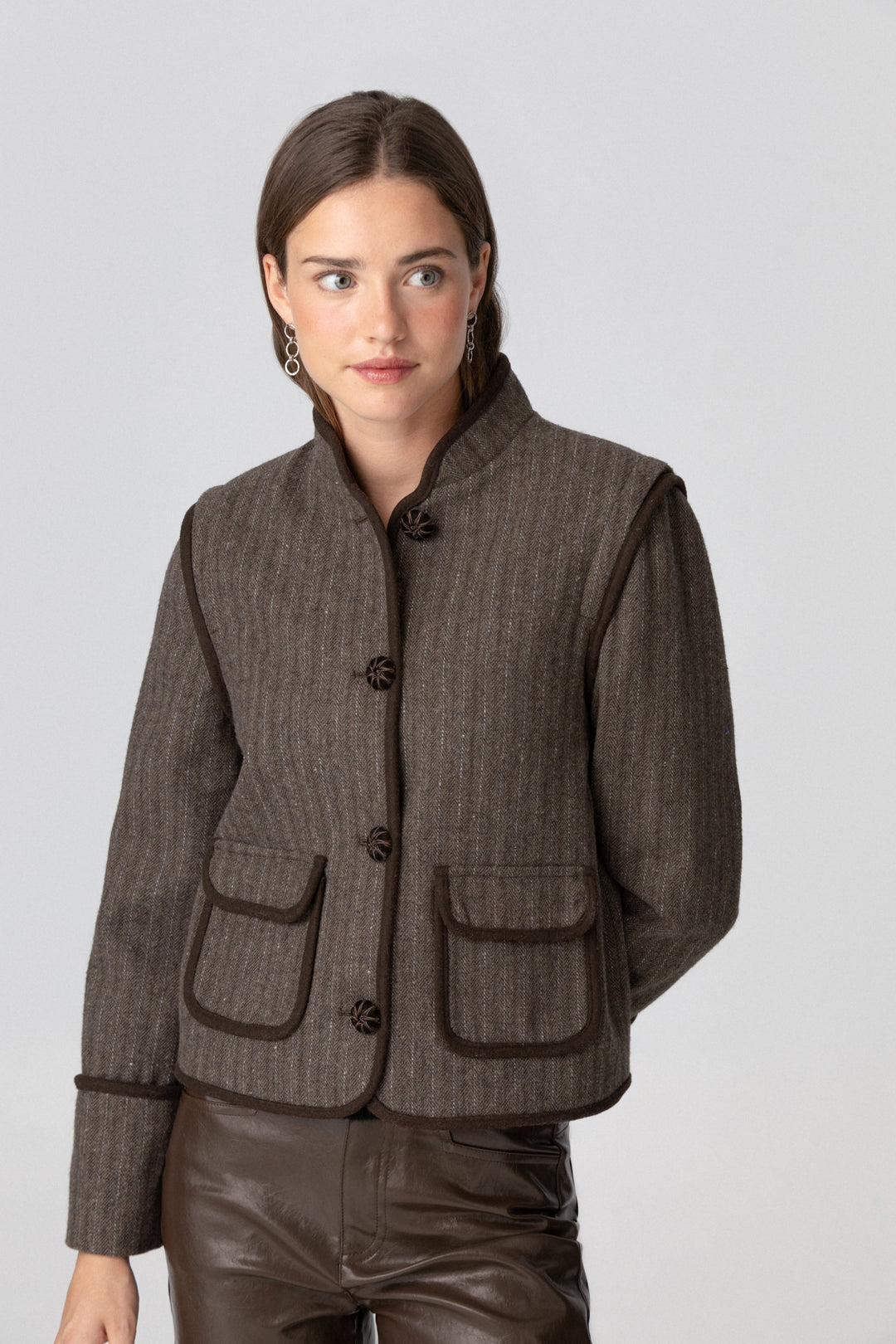 CHAQUETA AUSTRIACA RAYAS ESPIGA