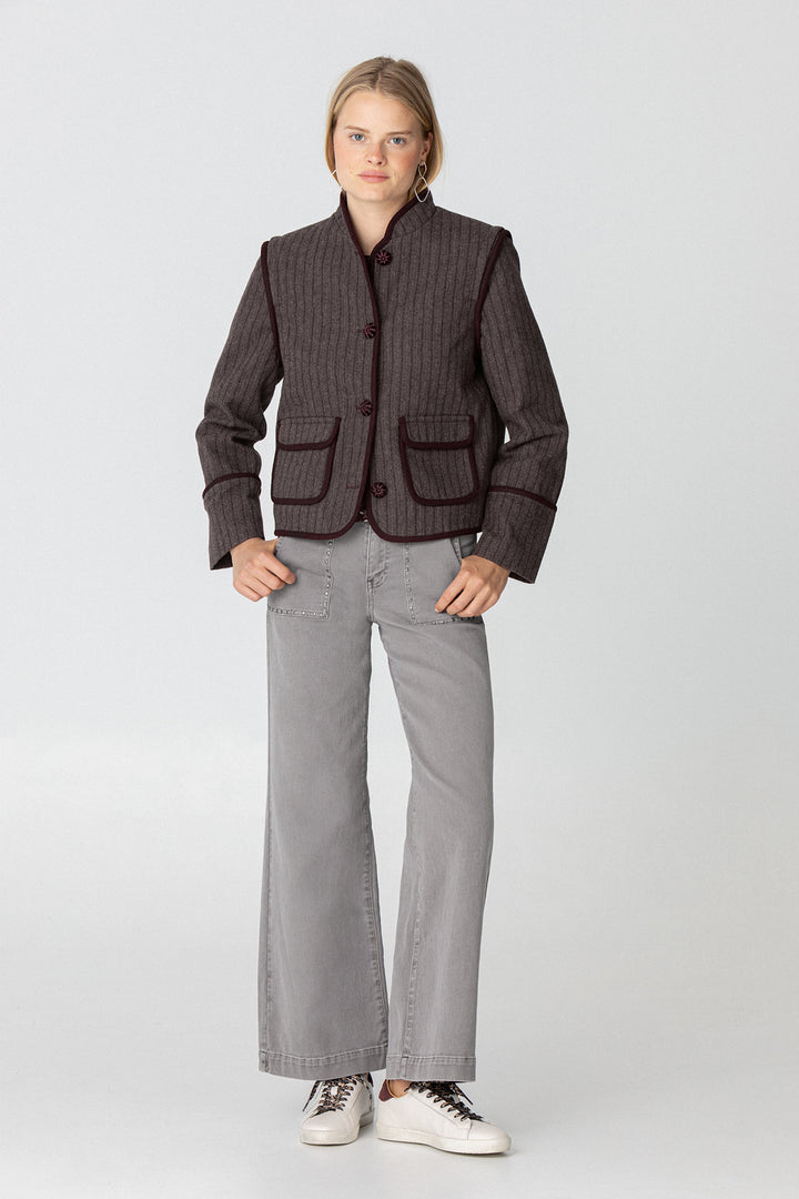 CHAQUETA AUSTRIACA RAYAS ESPIGA