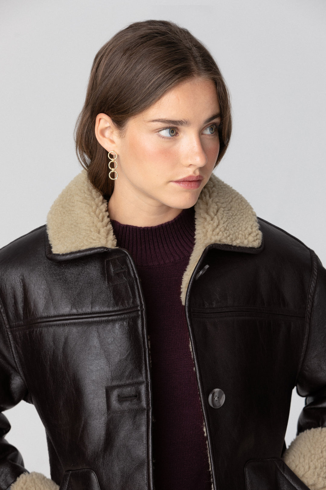 SHEEPSKIN EFFECT JACKET