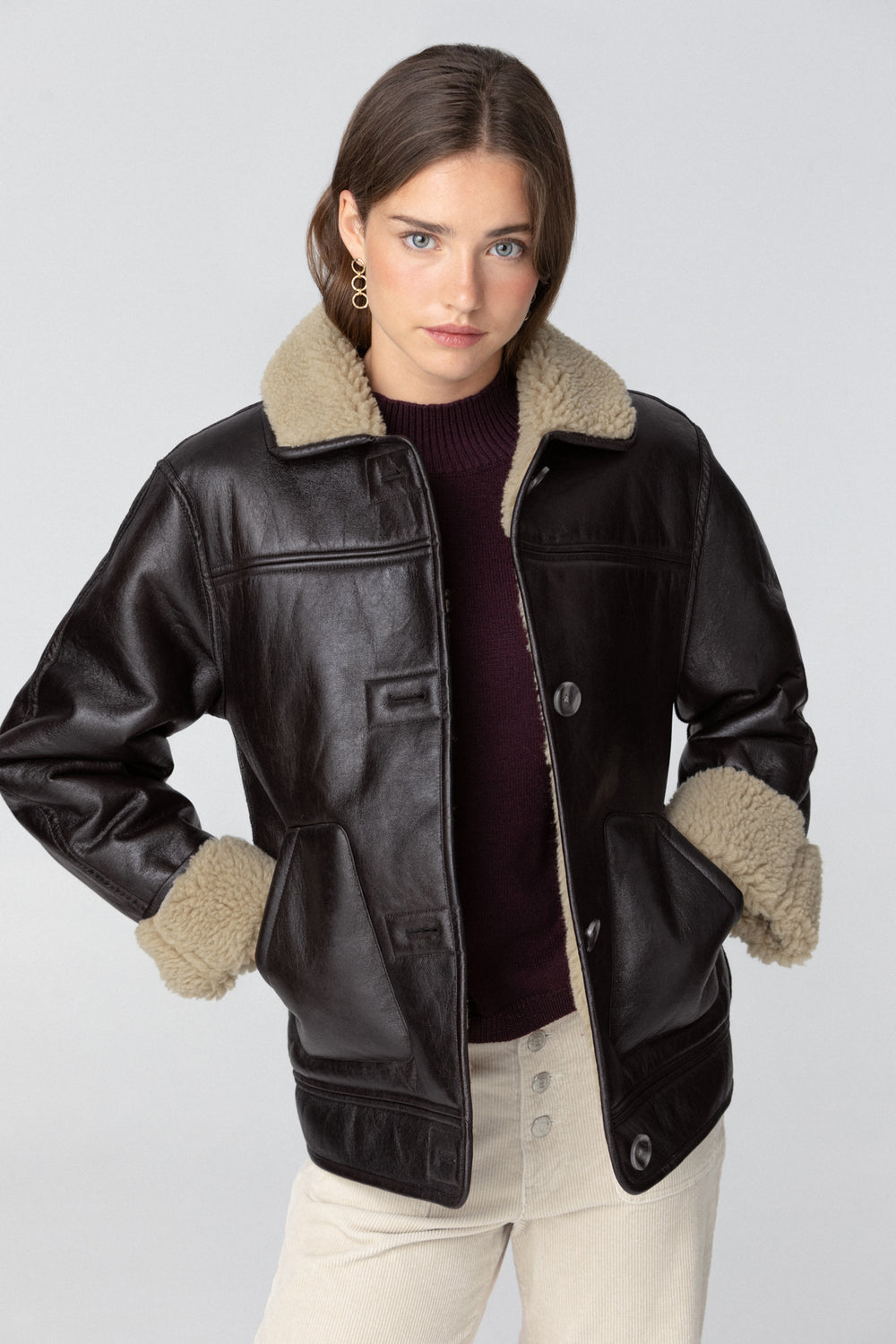 SHEEPSKIN EFFECT JACKET