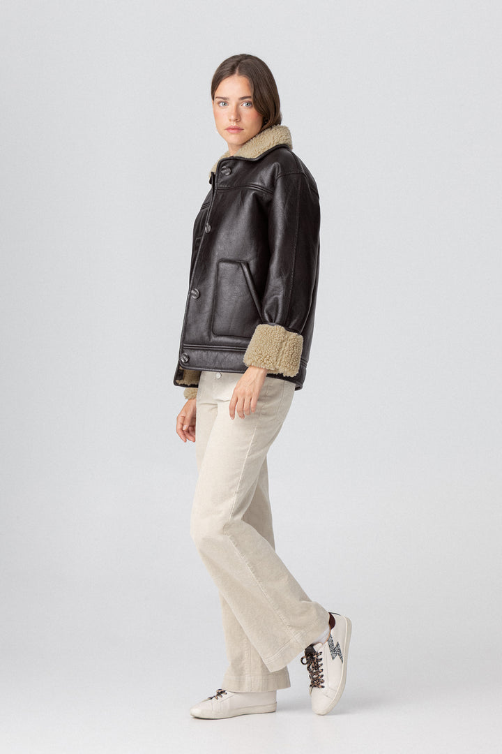 SHEEPSKIN EFFECT JACKET