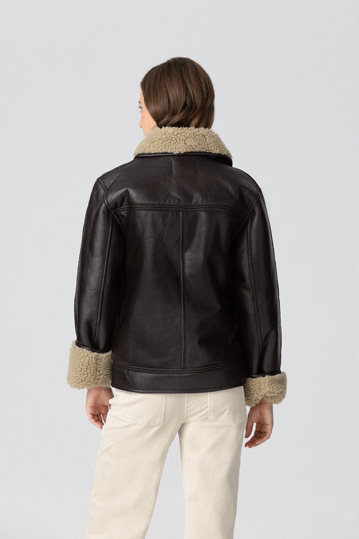 SHEEPSKIN EFFECT JACKET