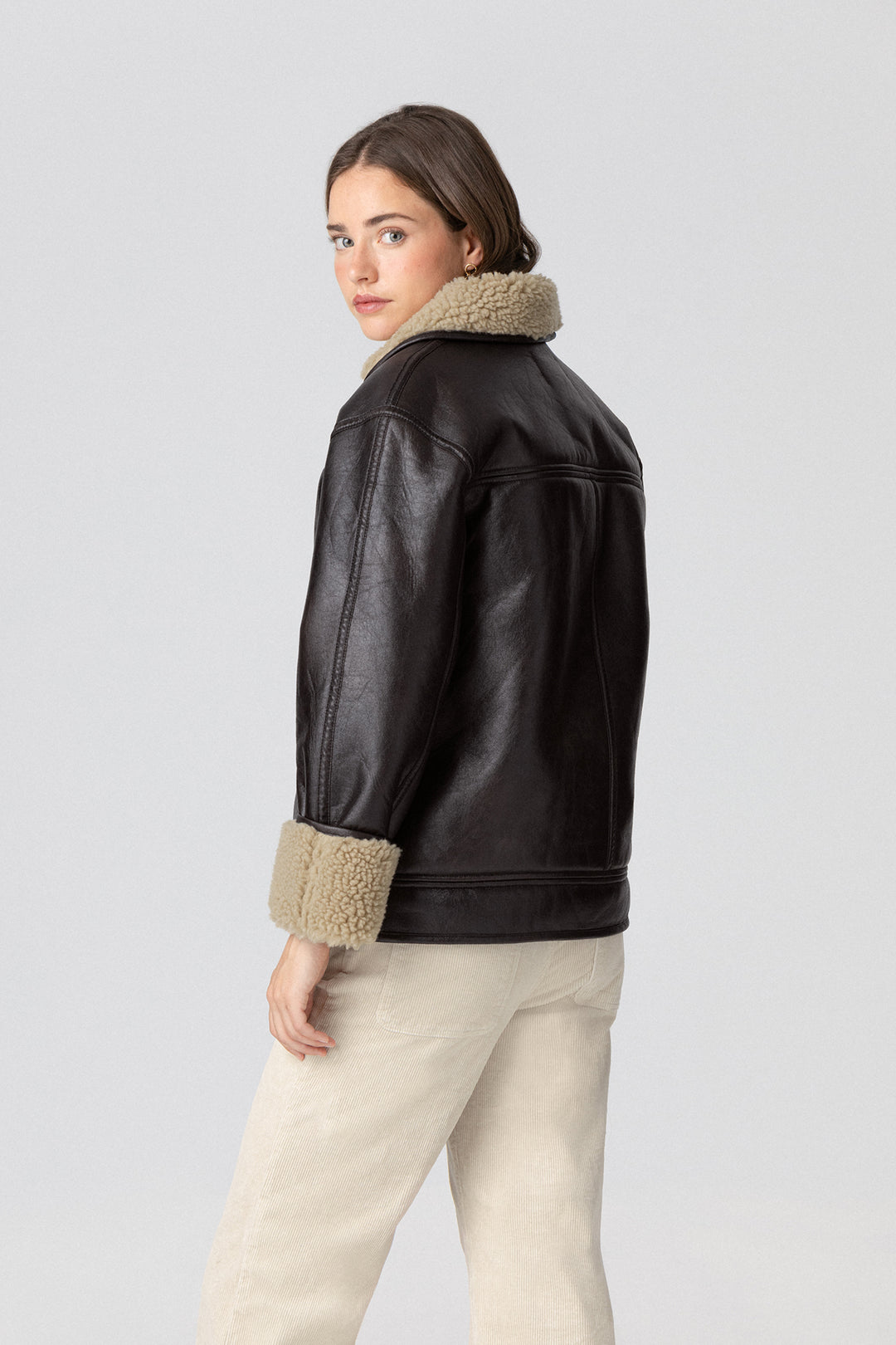 SHEEPSKIN EFFECT JACKET