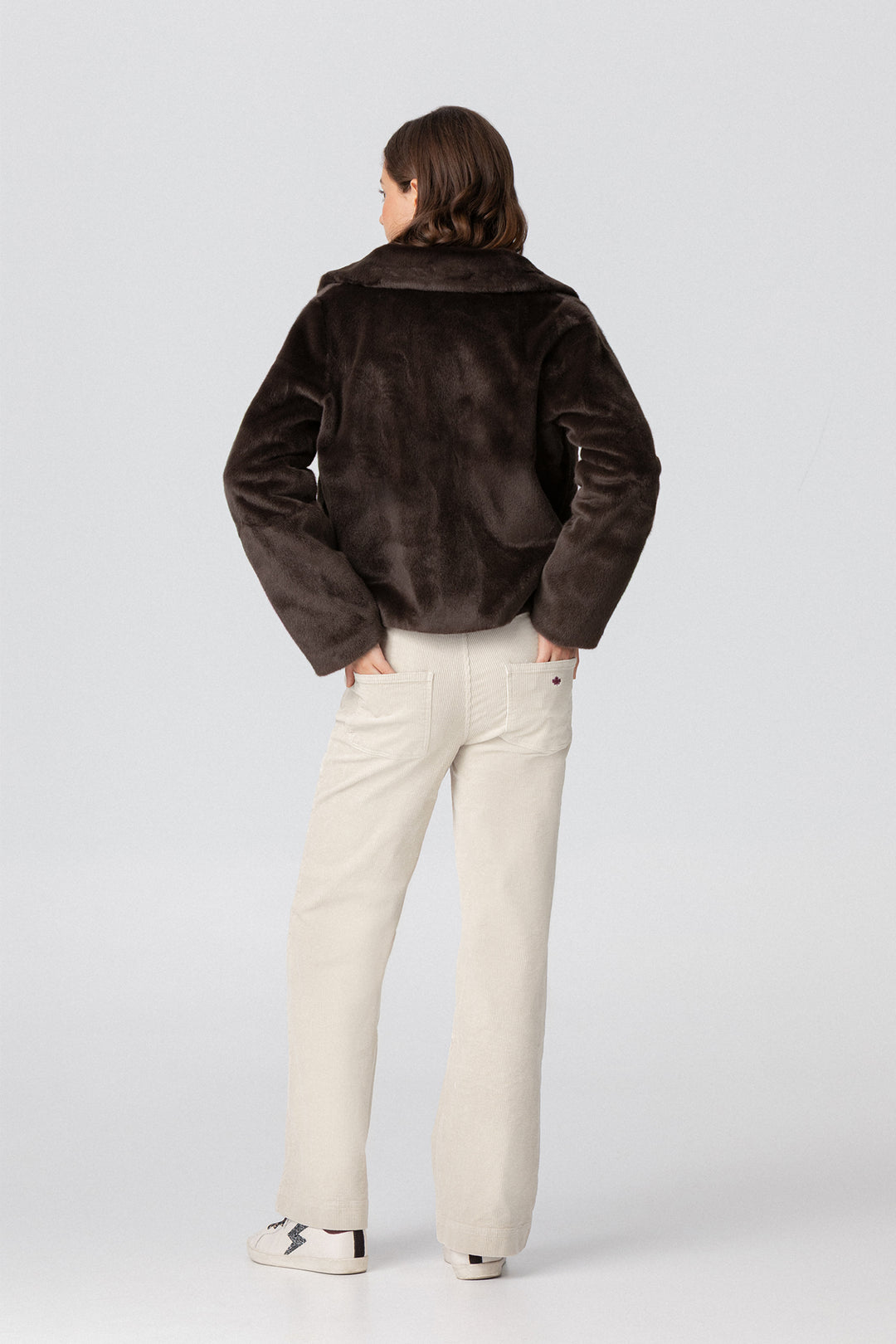 FUR JACKET WITH COLLAR