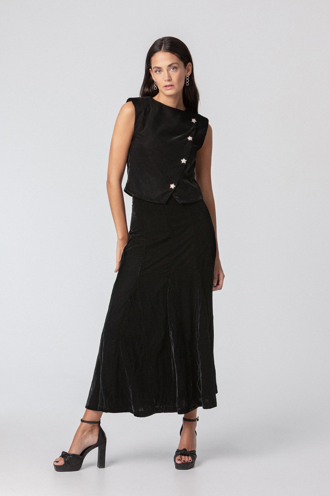 FALDA TERCIOPELO VOLUMEN