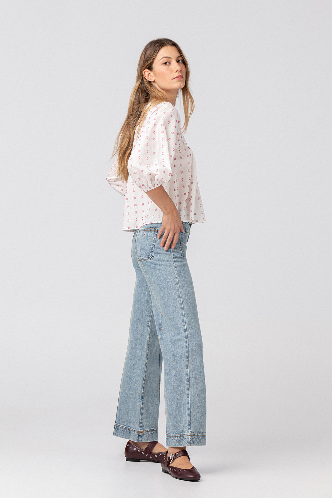 JEANS BASIC COSTURAS DENIM