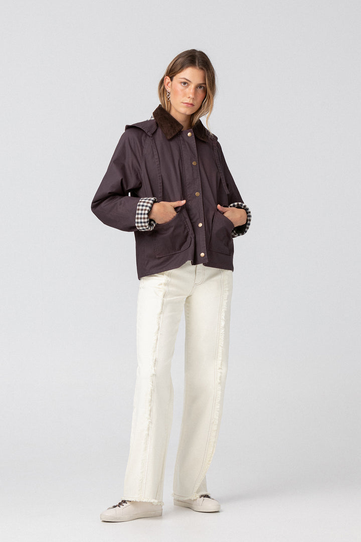 CONTRAST FRINGE STITCH JEANS