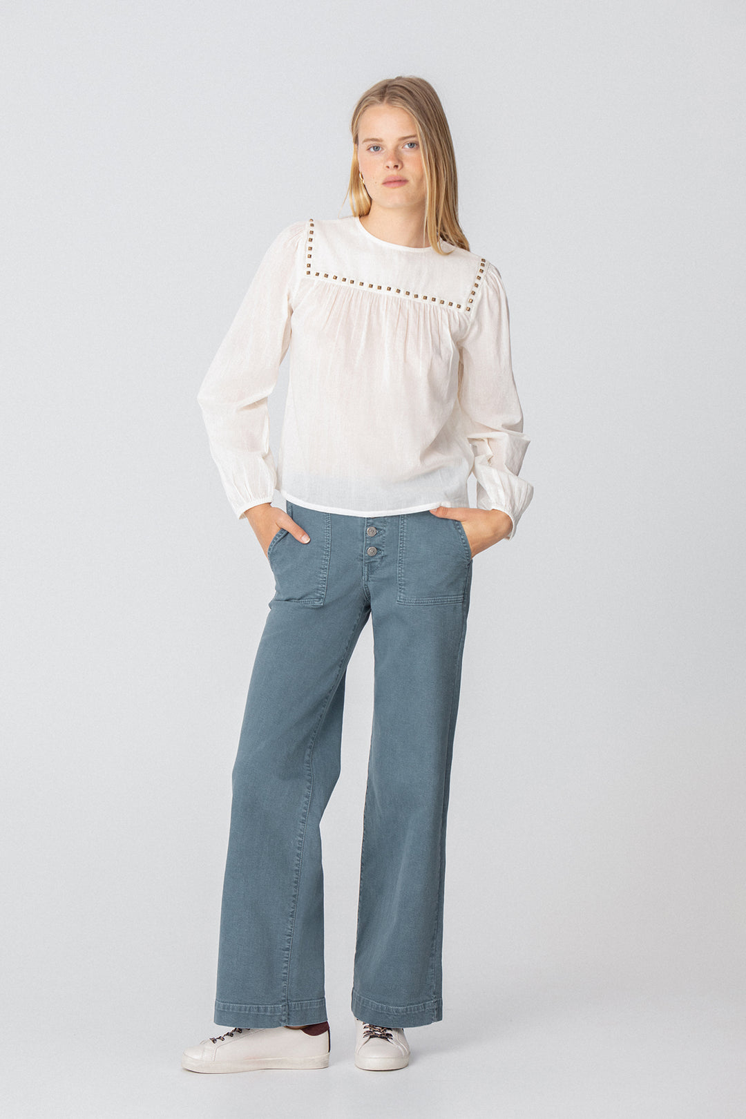 CULOTTE JEANS WITH BUTTONS