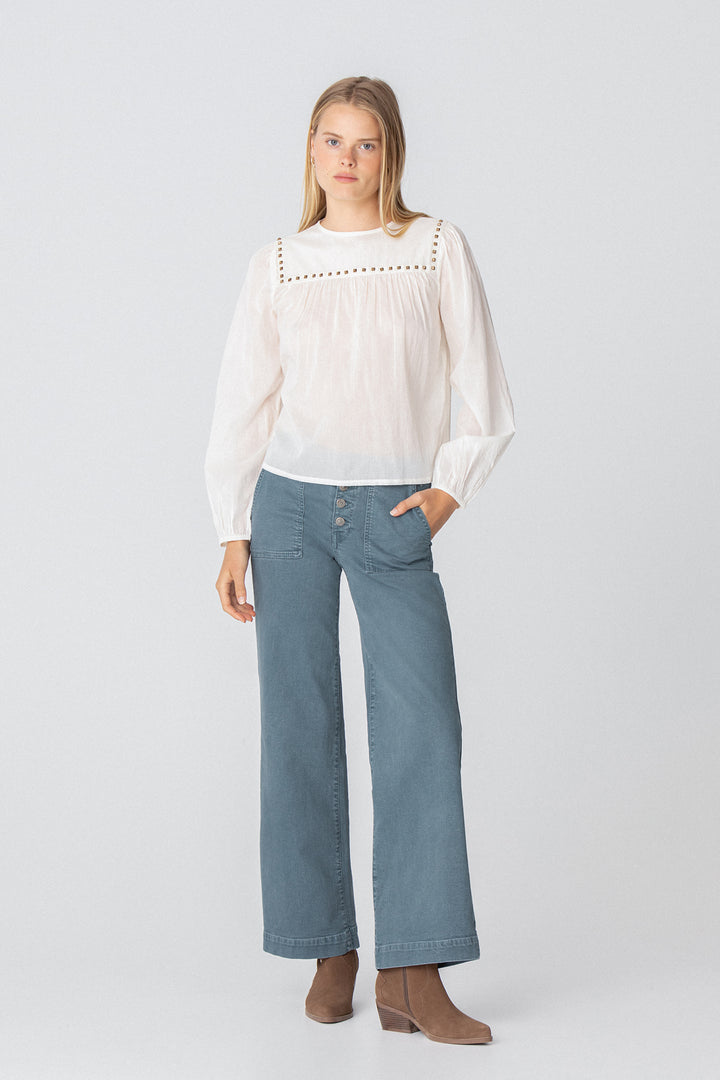 CULOTTE JEANS WITH BUTTONS