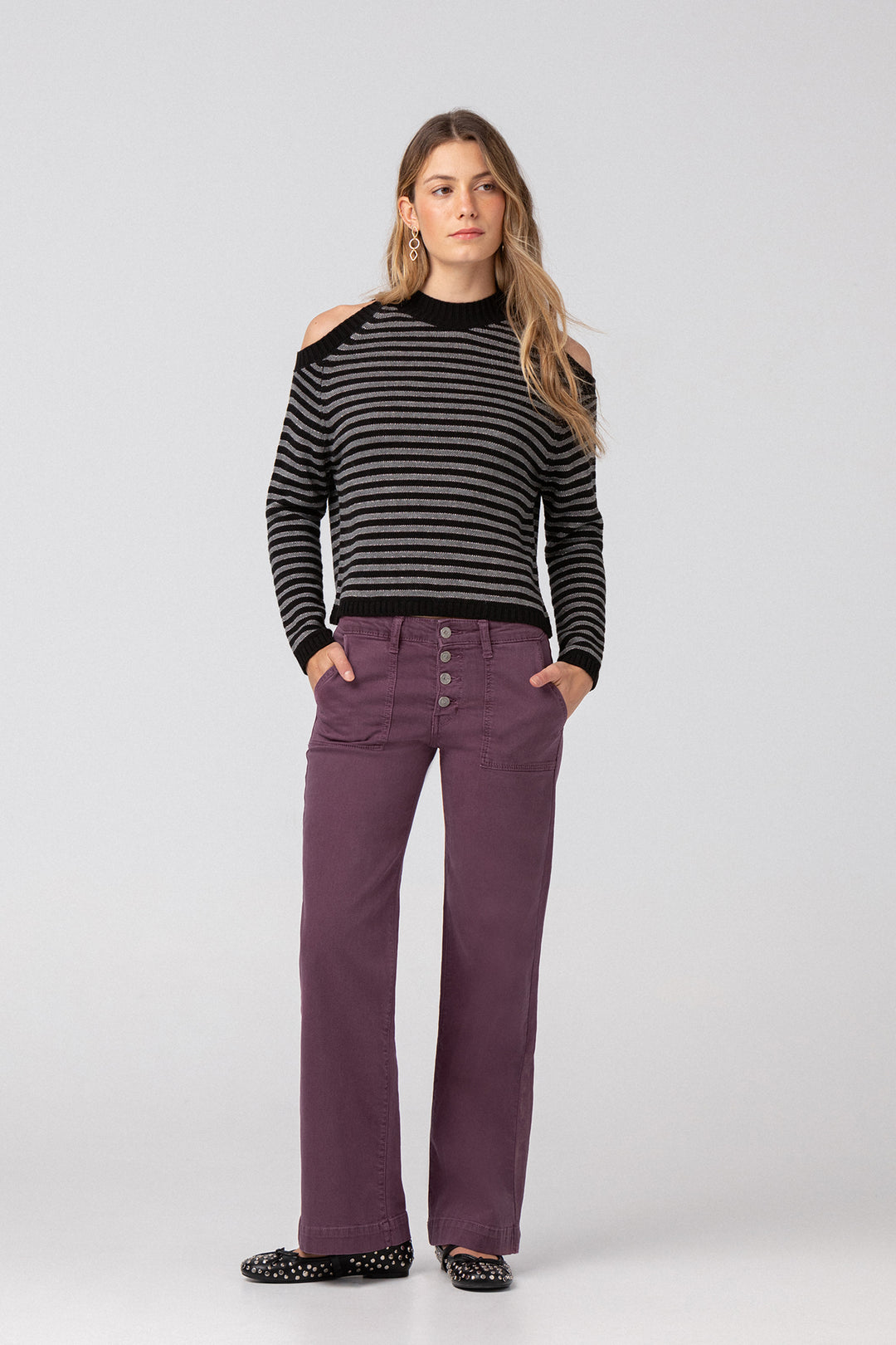 CULOTTE JEANS WITH BUTTONS