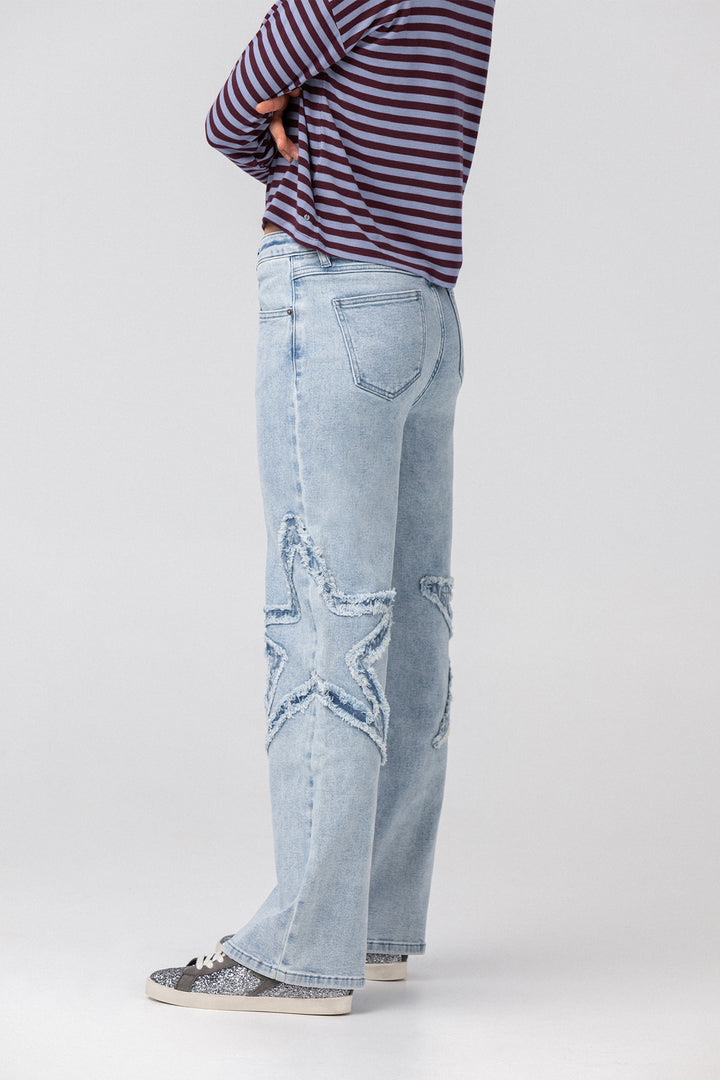 JEANS ESTRELLAS DESFLECADAS