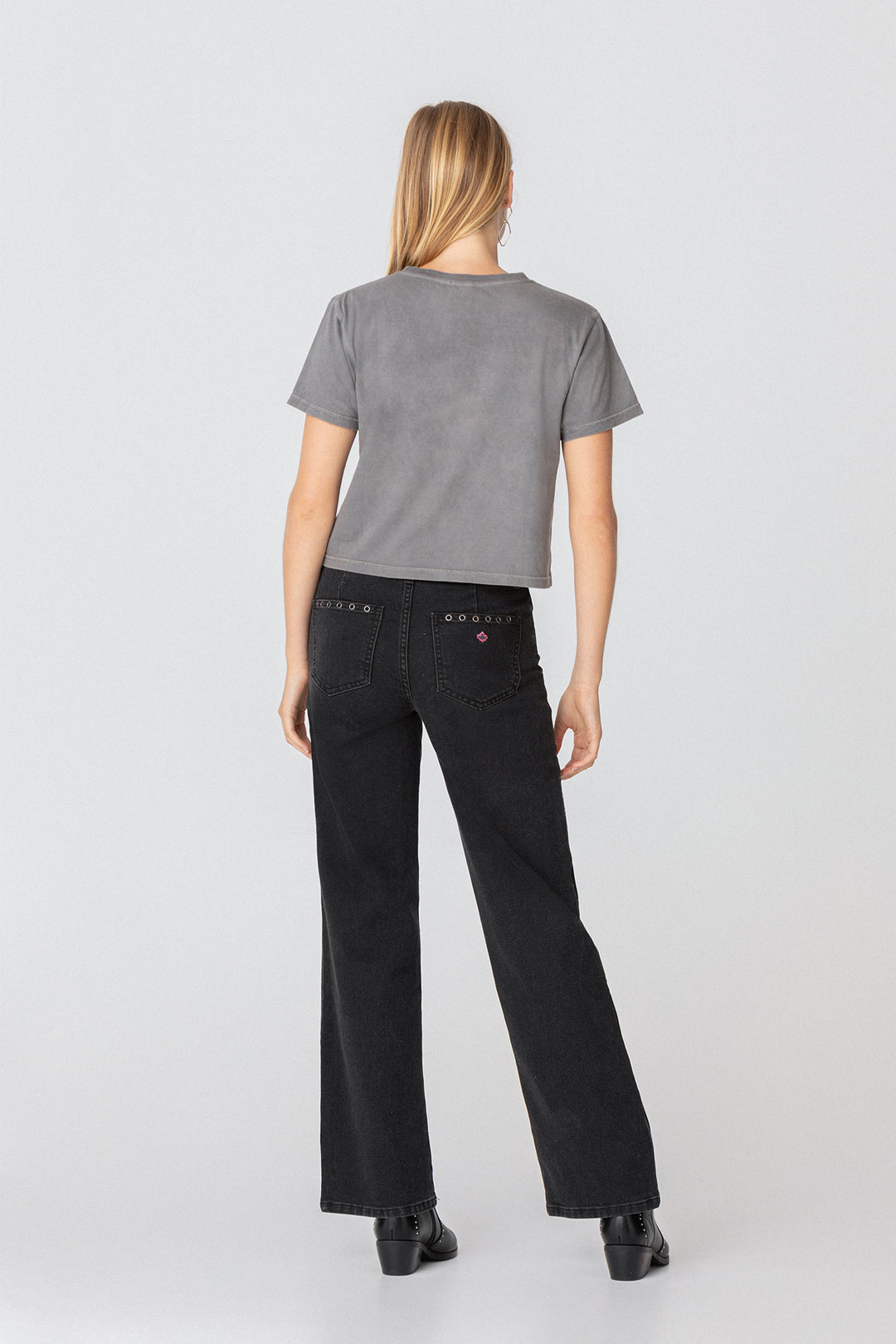 JEANS RECTOS EYELETS