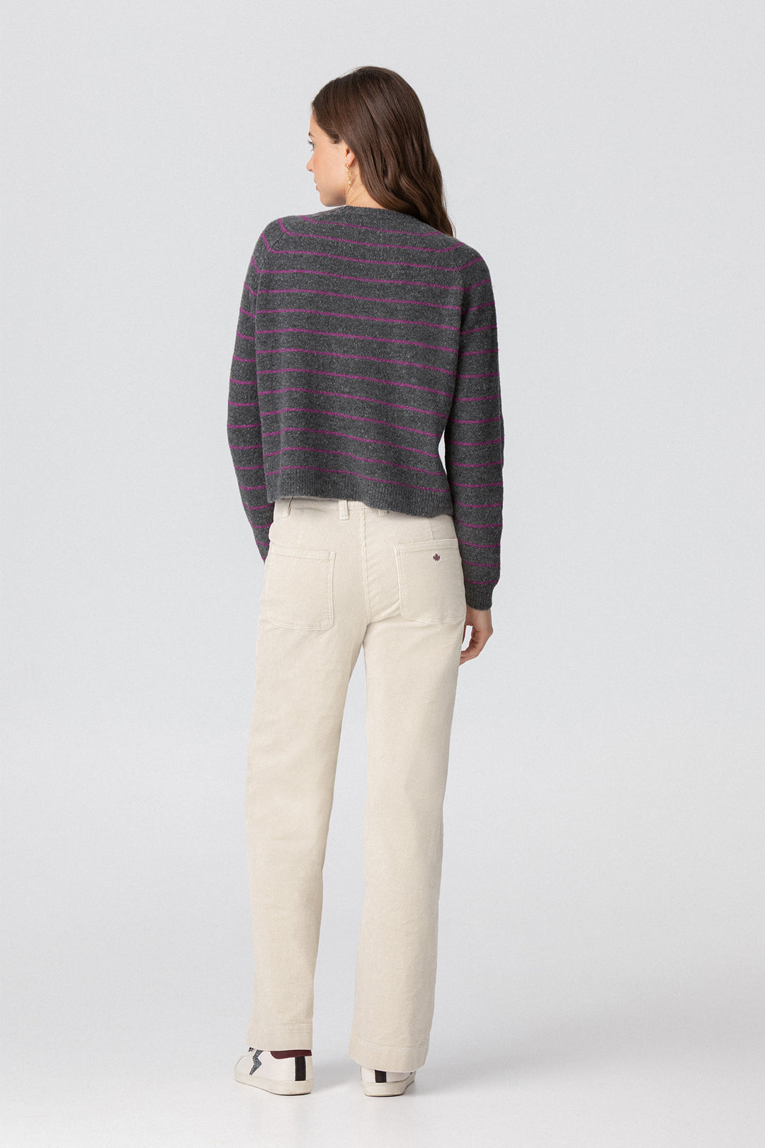 JERSEY COM GOLA BOXE LISTRADA