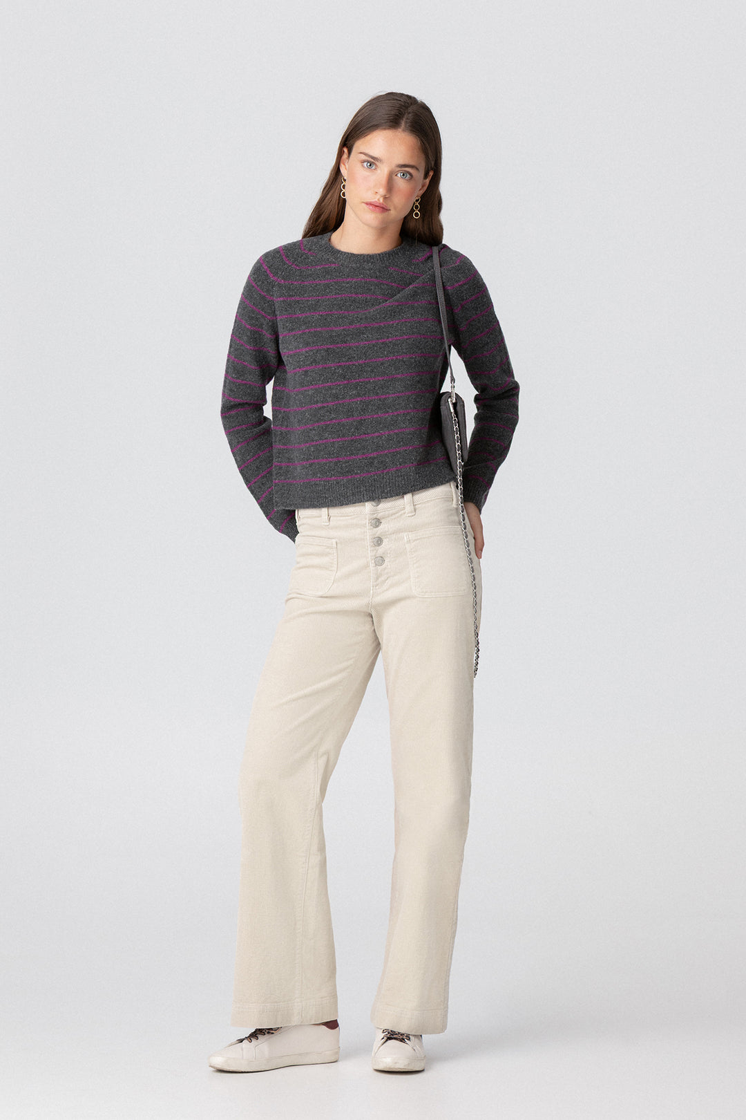 JERSEY COM GOLA BOXE LISTRADA