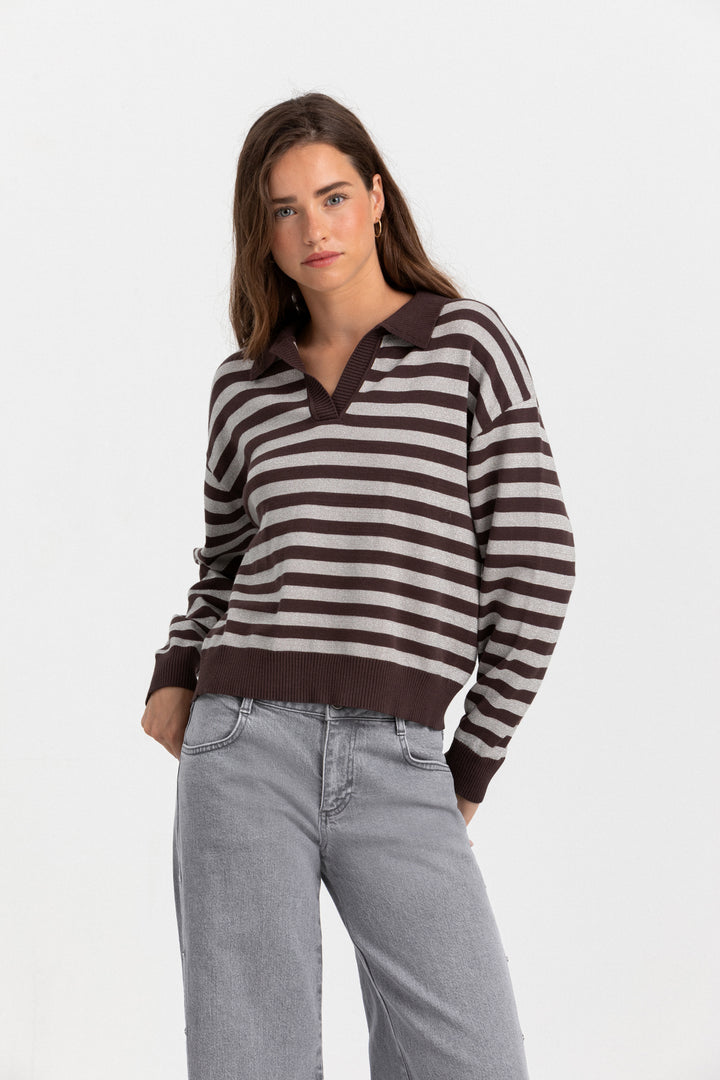 JERSEY CUELLO POLO RAYAS