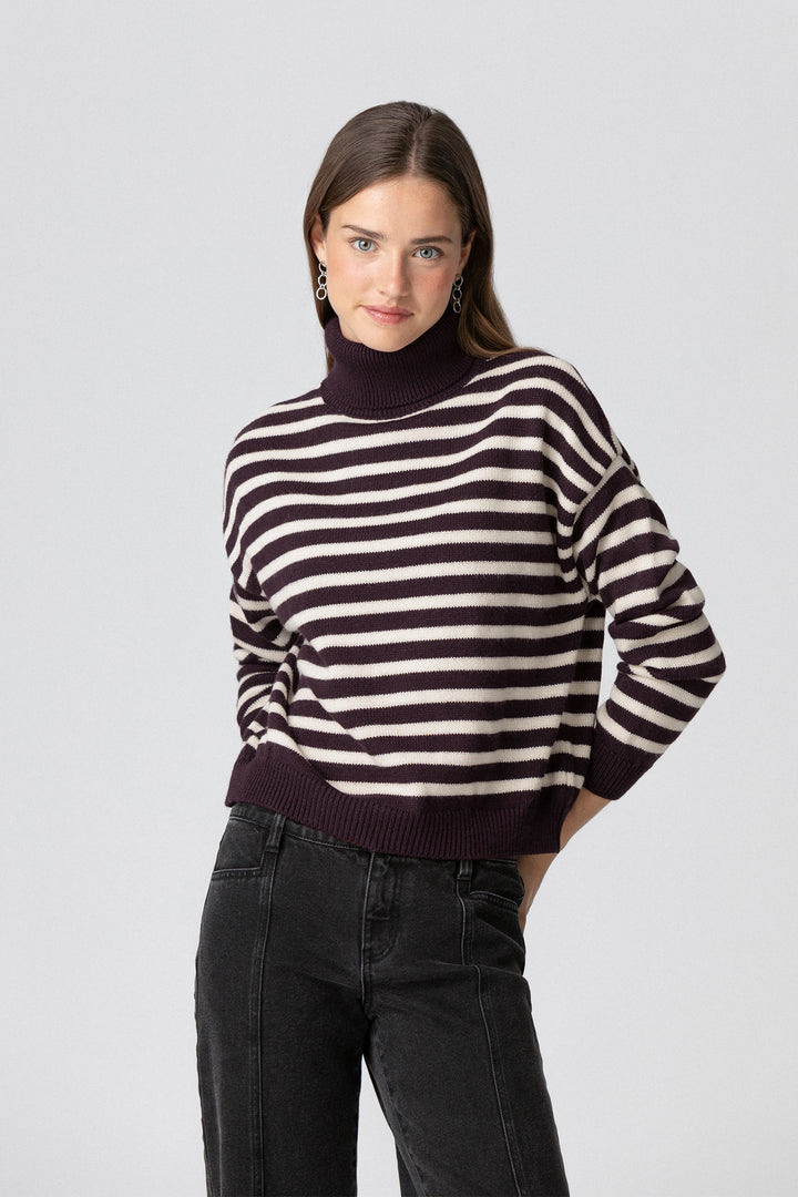 SWEATER LISTRADO VIRADO