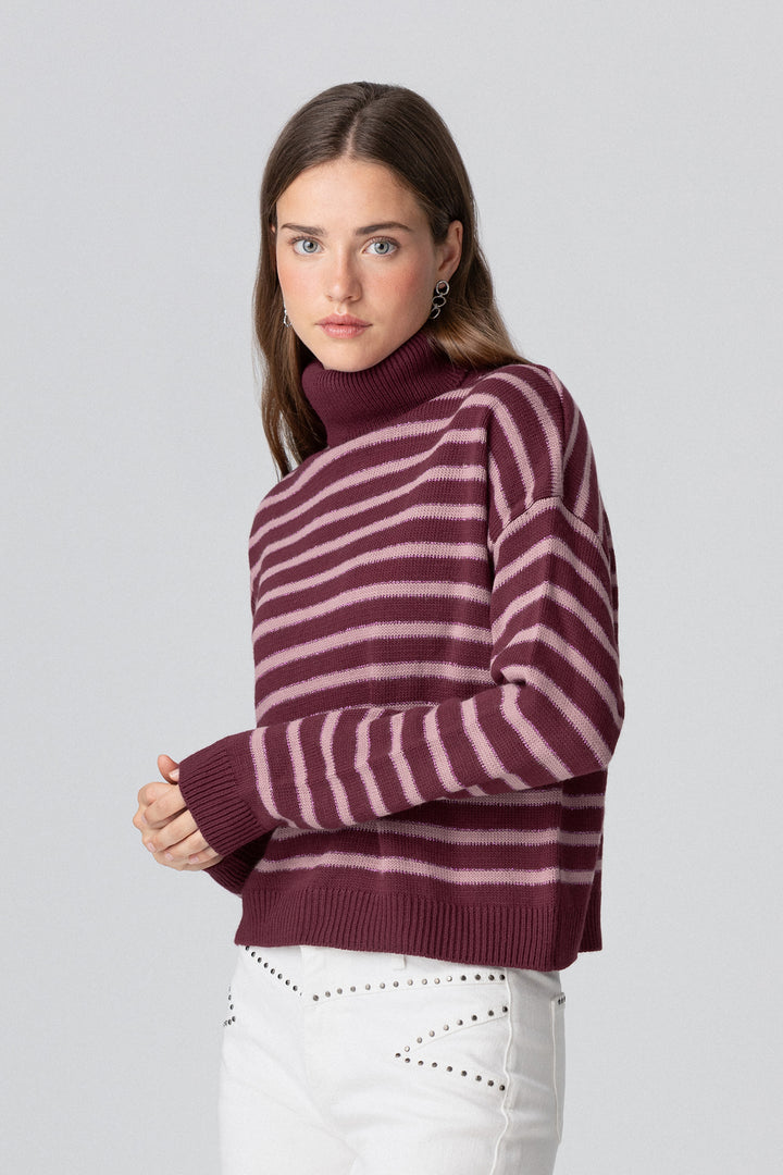 JERSEY CUELLO VUELTO RAYAS