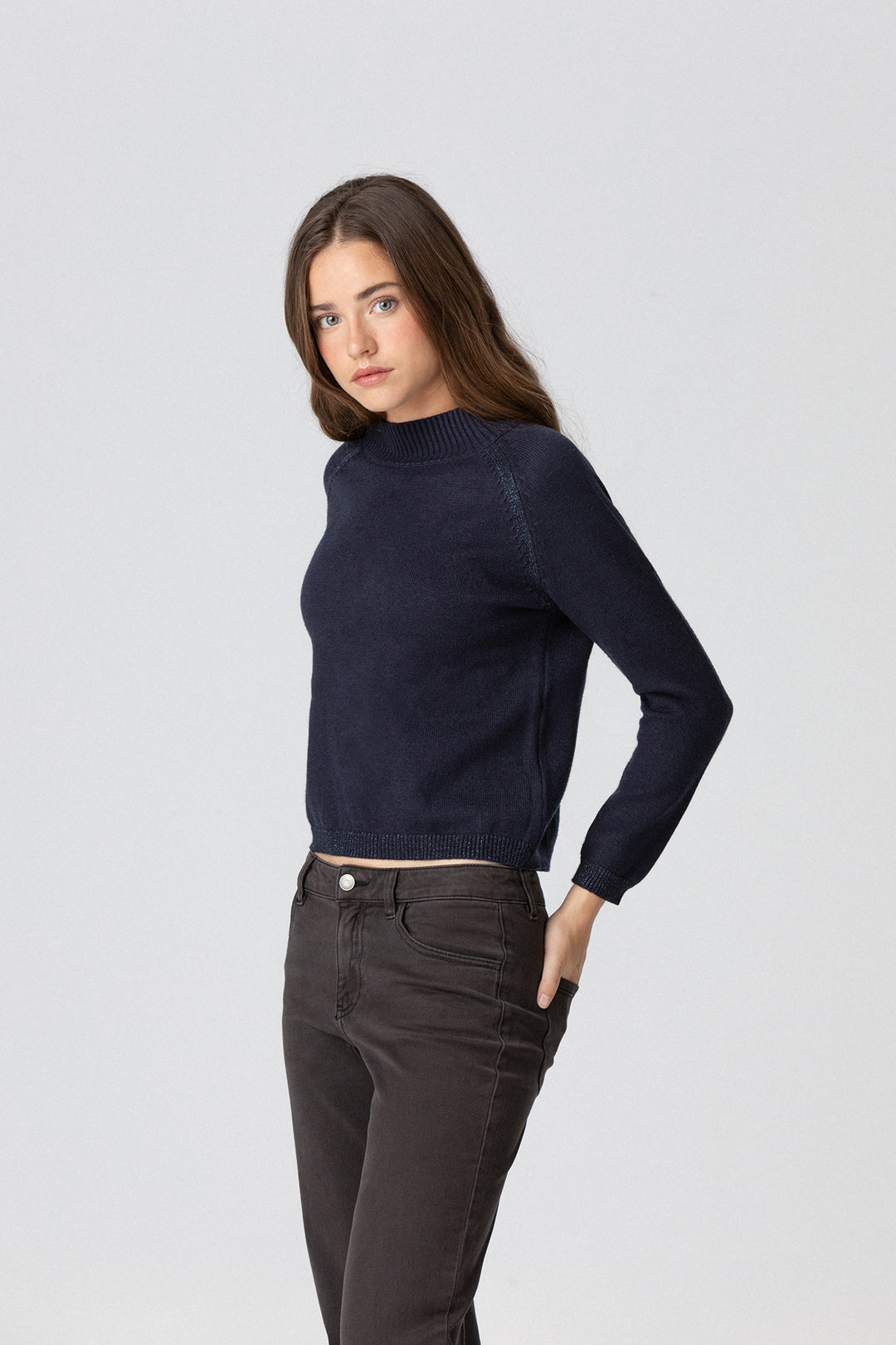 SWEATER COM DETALHES EM LUREX