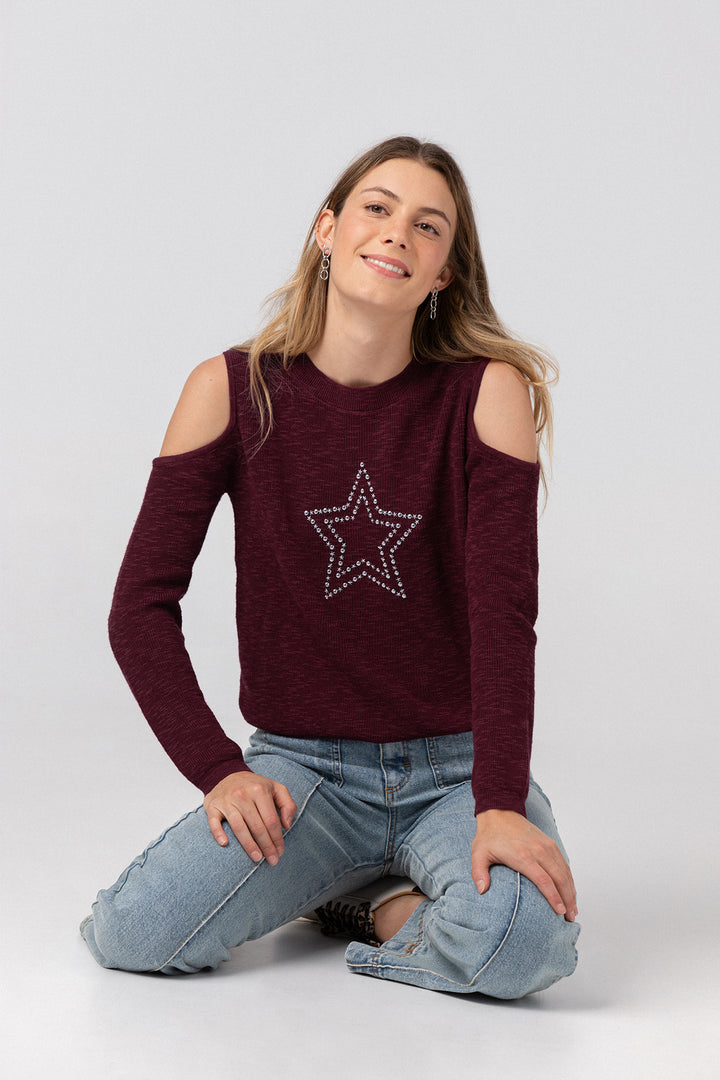 Star Studded Top Sweater