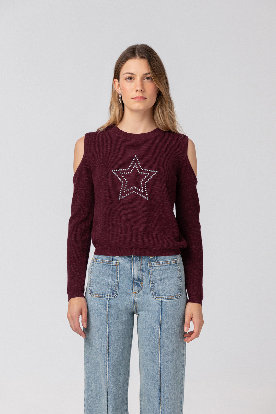 Star Studded Top Sweater