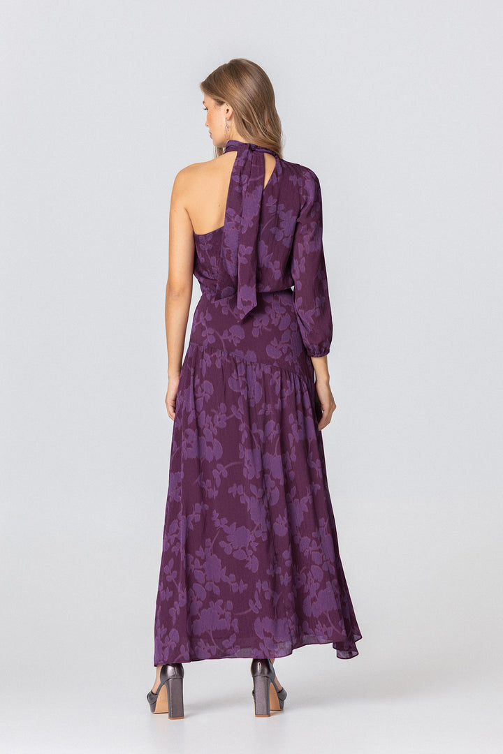 FLAVEA ASYMMETRIC MIDI DRESS