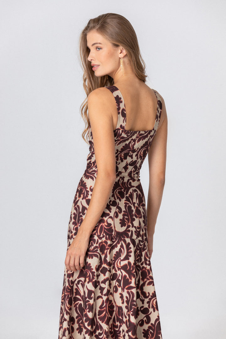 CASILDA MIDI CORSET DRESS