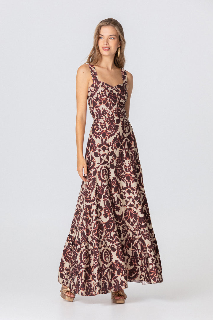 CASILDA MIDI CORSET DRESS