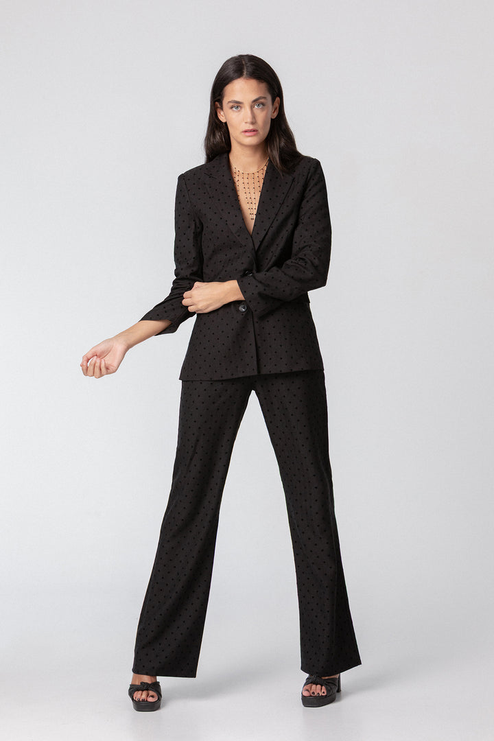 PANTALON ESPIGA PRINT TERCIOPELO