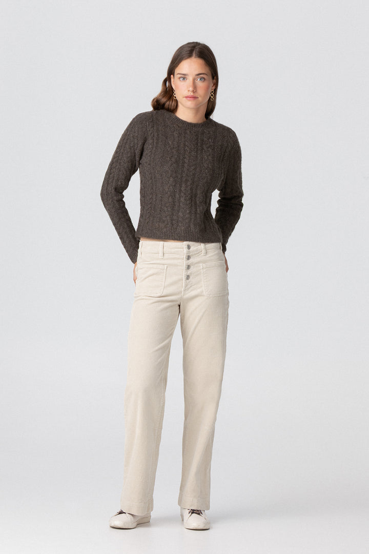 PANTALON PANA CULOTTE BOLSILLOS