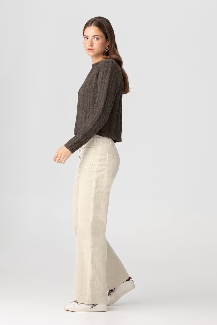 PANTALON PANA CULOTTE BOLSILLOS