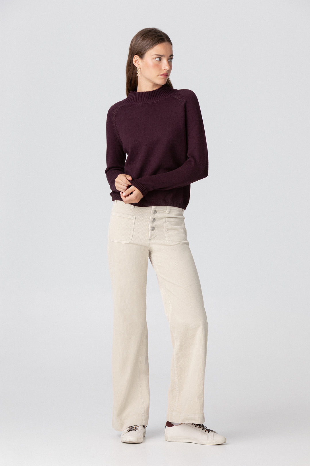 PANTALON PANA CULOTTE BOLSILLOS