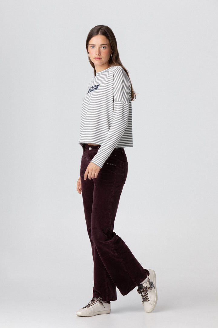 PANTALON PANA RECTOS CANESU TACHAS