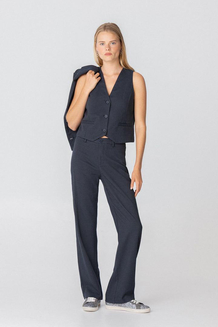 PANTALON RECTO CUADROS