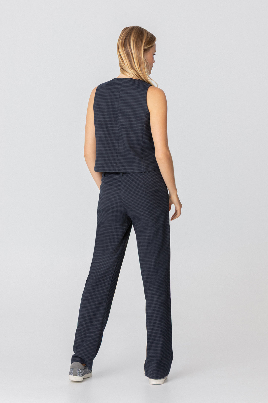 PANTALON RECTO CUADROS