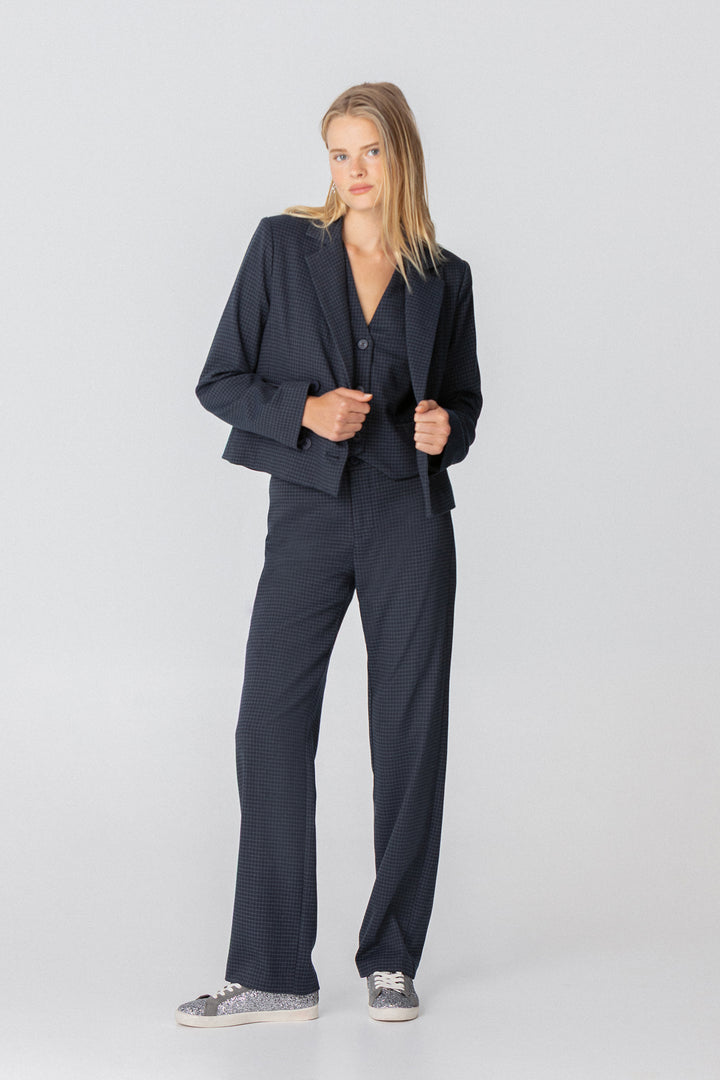 PANTALON RECTO CUADROS