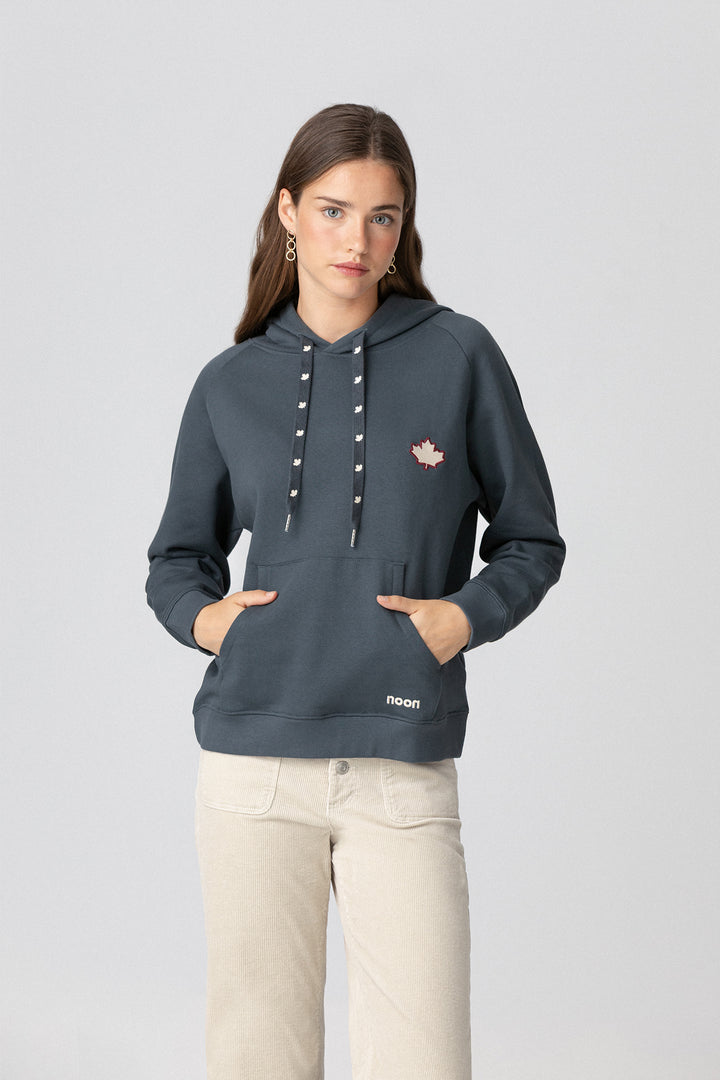 SUDADERA CAPUCHA HOJA