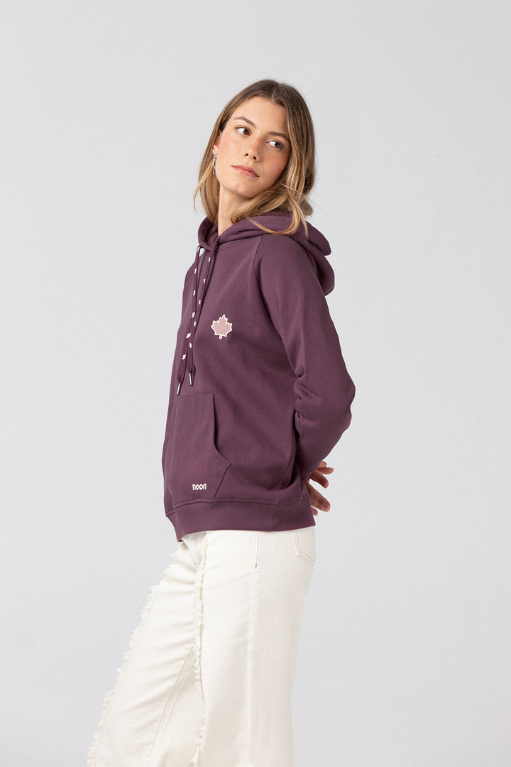 SUDADERA CAPUCHA HOJA